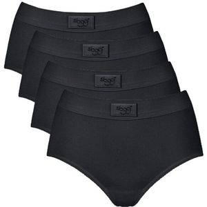 SLOGGI - Double Comfort - Maxi Slips - Zwart - Katoen - Set van 4