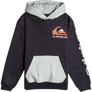 Hoodie in molton QUIKSILVER. Katoen materiaal. Maten 16 jaar - 174 cm. Zwart kleur