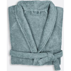 La Redoute Interieurs - Haxel - Badjas - Grijsblauw - Badstof 450g/m²