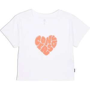 CONVERSE - Colorful Heart - T-Shirt - Wit - Katoen