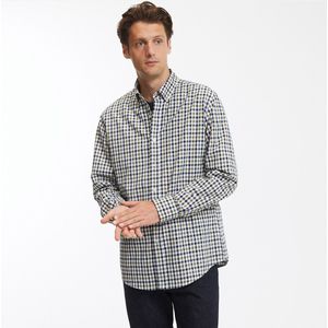 LA REDOUTE COLLECTIONS - Recht Hemd - Vichy Marine/Ecru - Katoen - Lange Mouwen