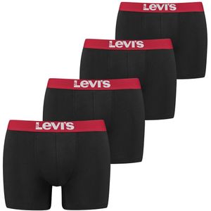 Set van 4 boxershorts LEVI'S. Katoen materiaal. Maten L. Zwart kleur