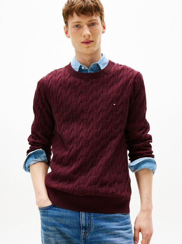 Tommy Hilfiger - Gebreide Pullover - Regular Fit - Katoen