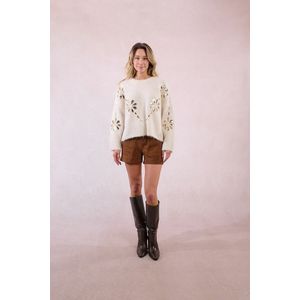 MOLLY BRACKEN - Gebreide Trui - Ecru - Met Lovertjes