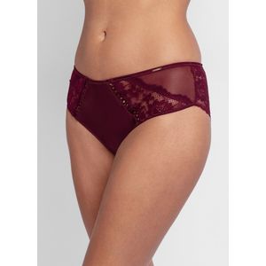 Slip LYRA-SATIN DORINA. Polyamide materiaal. Maten L. Rood kleur