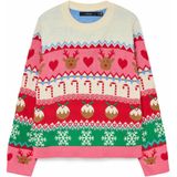 Kerstmis trui VERO MODA. Acryl materiaal. Maten M. Rood kleur