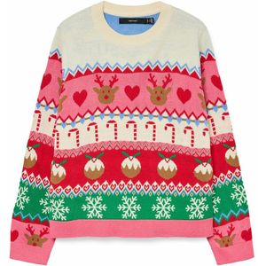 Kerstmis trui VERO MODA. Acryl materiaal. Maten M. Rood kleur