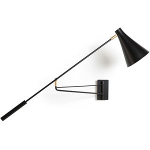 Wandlamp met 1 richtbare arm, Jameson AM.PM. Metaal materiaal. Maten één maat. Zwart kleur