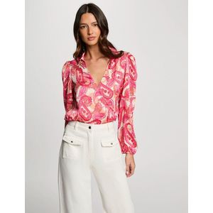 MORGAN - Damesblouse - Veelkleurig - Polyester - Lange Mouwen
