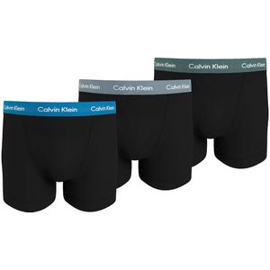 Set van 3 boxershorts in stretch katoen CALVIN KLEIN UNDERWEAR. Katoen materiaal. Maten S. Blauw kleur