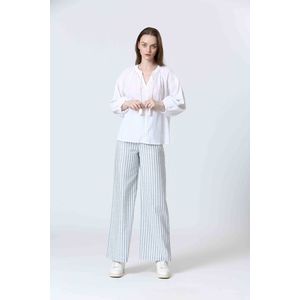 SEE U SOON - Capri Broek - Blauw - Katoen