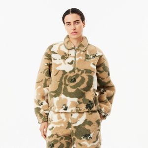 LACOSTE - Sweater - Groen - Polyester - Gebloemd Camouflage Motief
