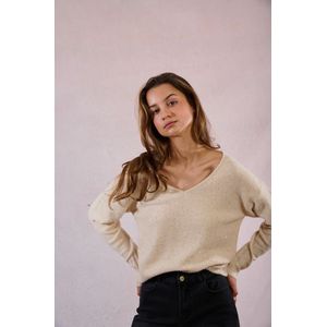 MOLLY BRACKEN - Trui - Ecru - Tricot met Zecchino's