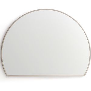 Halfronde spiegel satijn nikkel H60cm, Caligone AM.PM. Metaal materiaal. Maten één maat. Grijs kleur