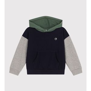 Hoodie 3-12 jaar PETIT BATEAU. Katoen materiaal. Maten 4 jaar - 102 cm. Blauw kleur