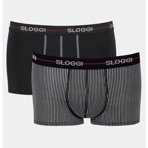 Set van 2 boxershorts Start SLOGGI. Katoen materiaal. Maten XL. Zwart kleur