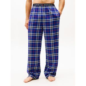 Tommy Hilfiger - Um0um03589 - Pyjamabroek - Blauw - Flanellen