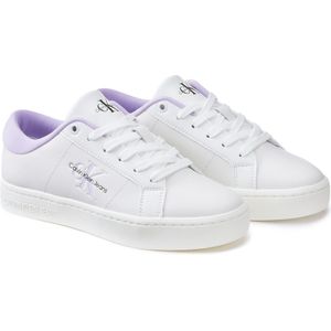 Sneakers classic cupsole CALVIN KLEIN JEANS. Leer materiaal. Maten 39. Wit kleur