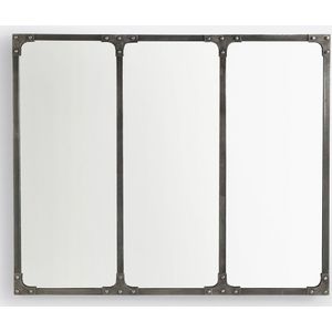 Lenaig - Spiegel - Grijs - Metaal - Industrieel Design