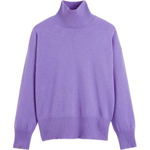 La Redoute Collections - Gebreide Trui - Violet - Wol en Kasjmier