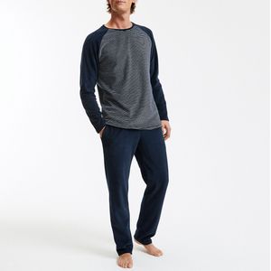 LA REDOUTE COLLECTIONS - Pyjama - Marine Gestreept Wit - Katoen Polyester