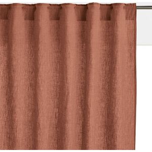 Gordijn in gewassen linnen met verdekte lussen, radiator, Onega