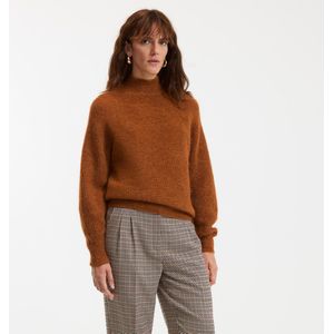 La Redoute Collections - Signature Aristide - Gebreide Trui - Kastanje - Alpaca Materiaal