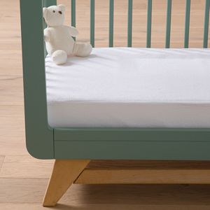 Waterdicht antibacterieel babylaken LA REDOUTE INTERIEURS.  materiaal. Maten 60 x 120 cm. Wit kleur