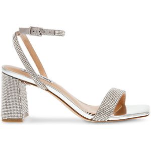 Sandalen met hak Luxe-R STEVE MADDEN. Polyurethaan materiaal. Maten 40. Zilver kleur