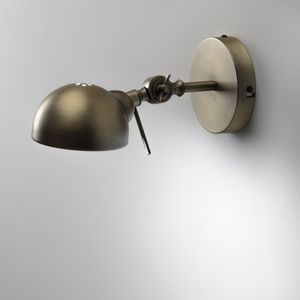Metalen wandlamp in industriële stijl, Kikan LA REDOUTE INTERIEURS. Metaal materiaal. Maten één maat. Goudkleur kleur