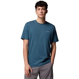 Columbia - North Cascades - T-shirt - Blauw - Katoen - Korte Mouwen