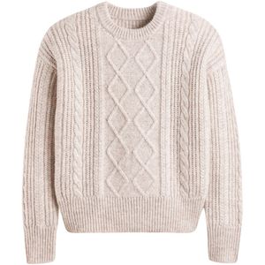 LA REDOUTE COLLECTIONS - Trui - Ecru - Polyester - Kabeltricot