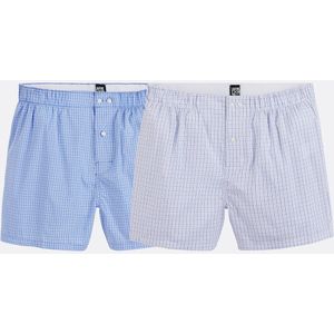 LA REDOUTE COLLECTIONS - Boxershorts - Blauw - Set van 2 - Bio Katoen