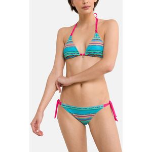 BANANA MOON - Yerodasia Noumba - Bikini - Gestreept Turkoois - 80% Polyamide, 20% Elasthan