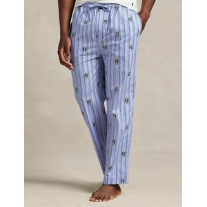 Polo Ralph Lauren - Pyjama Broek - Lichtblauw - Katoen - Gestreept