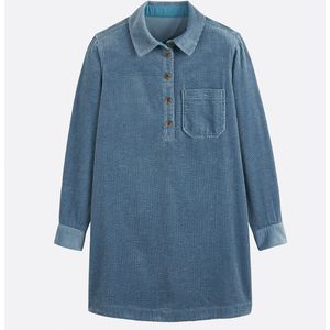 La Redoute Collections - Signature ALBANE - Korte Jurk - Grijsblauw - Katoen