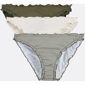 LA REDOUTE COLLECTIONS - Set van 3 Slips - Groen - Stretch Katoen