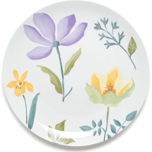 Set van 4 platte borden in porselein, Delila LA REDOUTE INTERIEURS. Porselein materiaal. Maten één maat. Multicolor kleur
