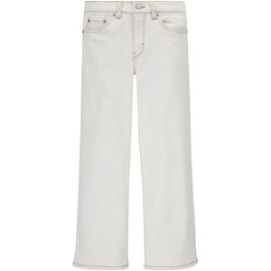 Jeans, wide leg LEVI'S KIDS. Katoen materiaal. Maten 10 jaar - 138 cm. Wit kleur