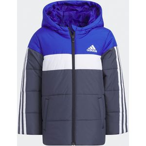 Donsjas met rits en kap ADIDAS SPORTSWEAR. Polyester materiaal. Maten 6/7 jaar - 114/120 cm. Multicolor kleur