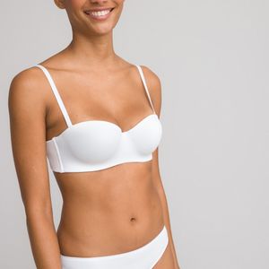 LA REDOUTE COLLECTIONS - Bandeau-BH - Wit - Microvezel - Onzichtbaar