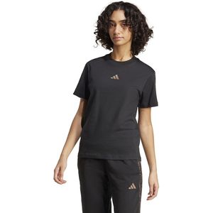 ADIDAS - 3-Stripes - T-shirt - Zwart - Katoen