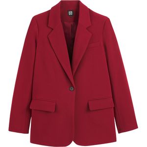 LA REDOUTE COLLECTIONS - Blazerjasje - Bordeaux Rood - Polyester