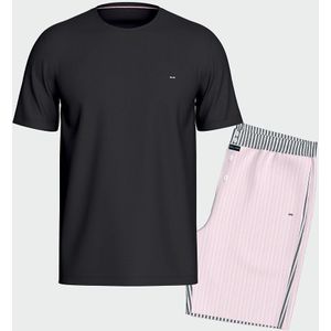 EDEN PARK - Pyjashort - Roze - Katoen - Gestreepte Broek