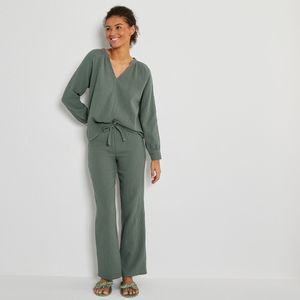 Pyjama in dubbel tetra LA REDOUTE COLLECTIONS. Katoen materiaal. Maten 48 FR - 46 EU. Groen kleur