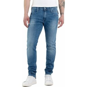 Slim jeans Anbass REPLAY. Katoen materiaal. Maten Maat 32 (US) - Lengte 34. Blauw kleur