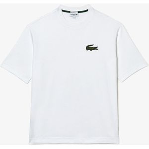 T-shirt met korte mouwen en ronde hals LACOSTE. Katoen materiaal. Maten XL. Wit kleur