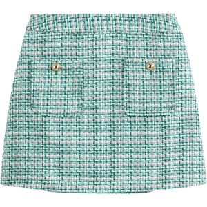 LA REDOUTE COLLECTIONS - Mini-rok - Groen - Tweed - Polyester