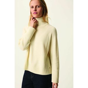 DES PETITS HAUTS - ARAMIS - Wollen Trui - Beige - Opstaande Kraag