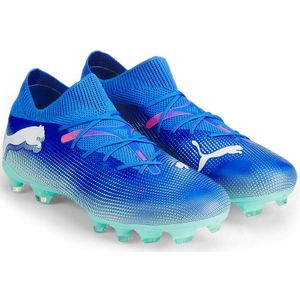 PUMA FUTURE 7 MATCH FG/AG Unisex Sportschoenen - Bluemazing-PUMA White-Electric Peppermint - Maat 42